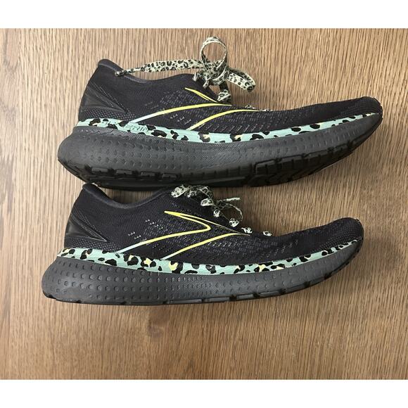 Brooks Glycerin 19 Women’s Size 6.5 Electric Cheetah Black Green Running Shoe - Picture 11 of 16